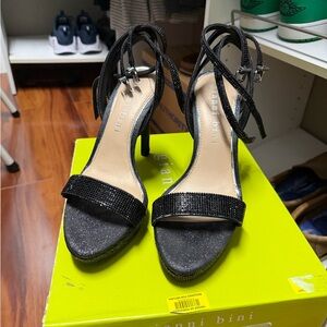 Gianni Bini Glittery Black Heels